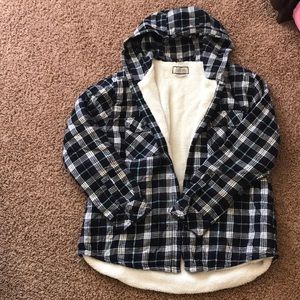Women’s Sherpa lined button jacket